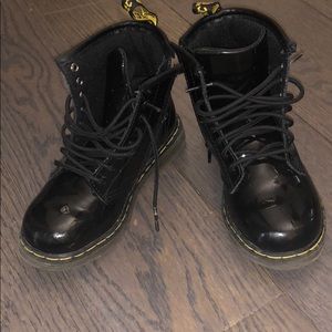 Dr. Martens little girl Sz 10 Black Patent boot